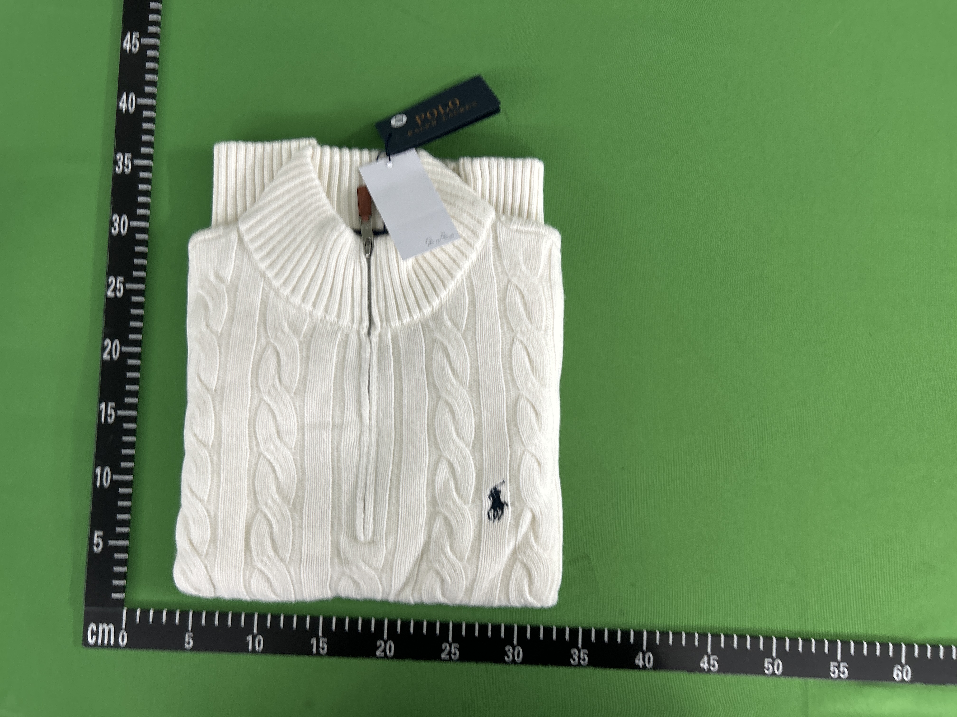 QC photo 1 of 跨境外贸秋冬男士毛衣半拉链加厚麻花休闲羊毛衫潮