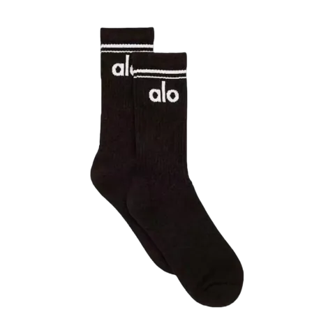 Alo Socks - Black Crew