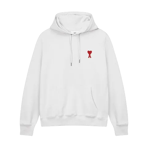 Ami Hoodie - White Heart Logo