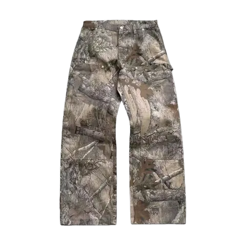 Forest Pattern Double Knee Denim