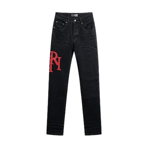 Amiri Jeans - Black Red Logo