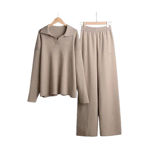 Alo Set - Oat Knit Set