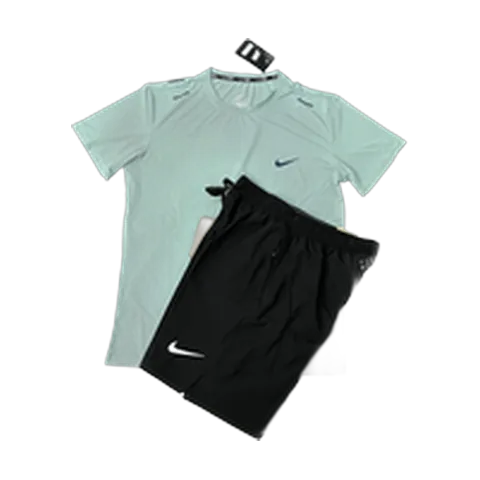 Nike Set - Mint Tee & Black Shorts