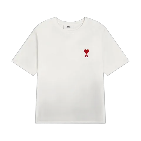 Ami Tee - White Red Heart II