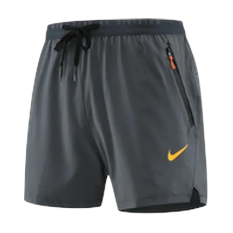 Nike Shorts - Charcoal Orange Swoosh